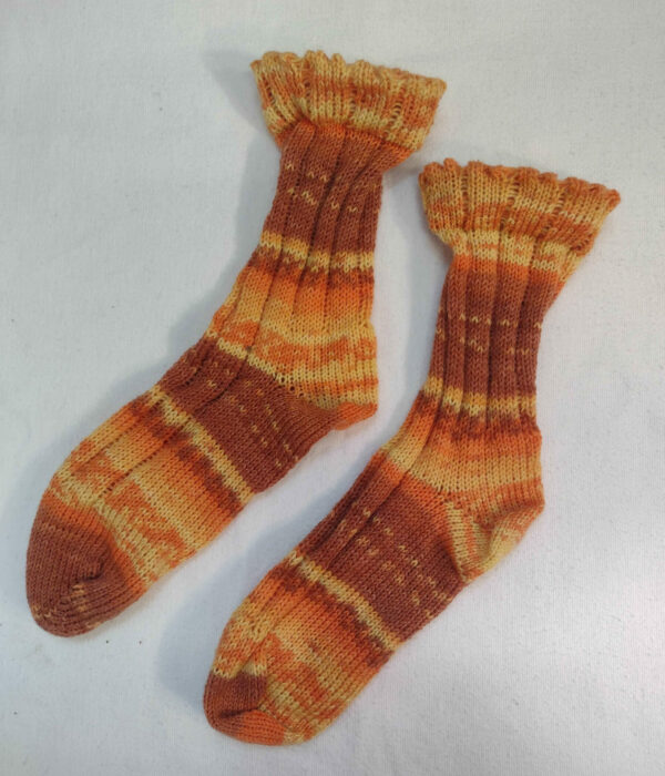 Yellow/Orange Wool Socks - Image 2